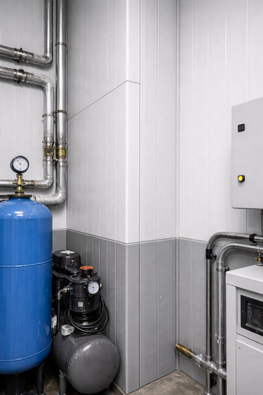 Угловая панель ППУ для холодильных и чистых помещений